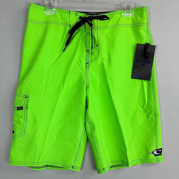 O’Neill Santa Cruz Solid Men’s 29 Board Shorts No Stretch Cinch Fly Cargo Pocket - Picture 1 of 8